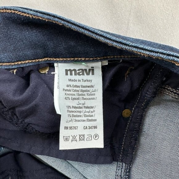 Mavi Jeans Co. Womens Sz 31 Kendra High Rise Straight Dark Washed Denim Blue - Picture 8 of 11